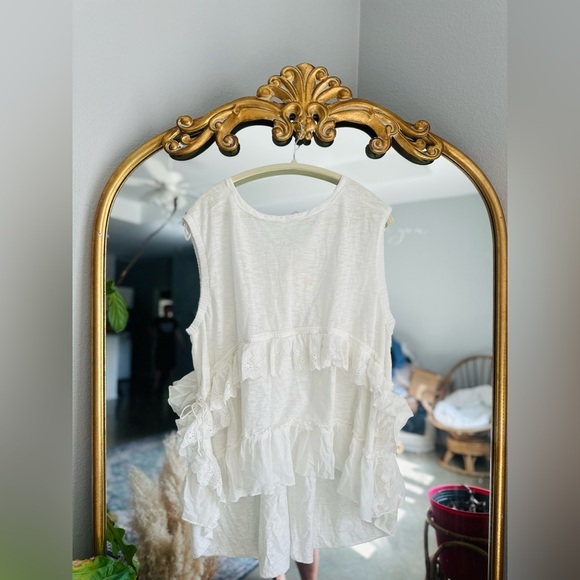 Free people Claire white tunic tshirt nwot small - Picture 1 of 2